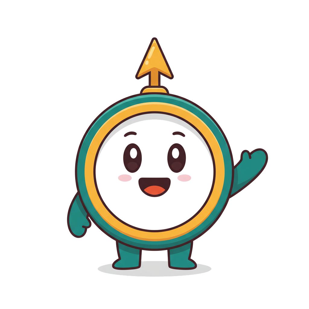 My Food Compass mascot holding a dietary filter shield